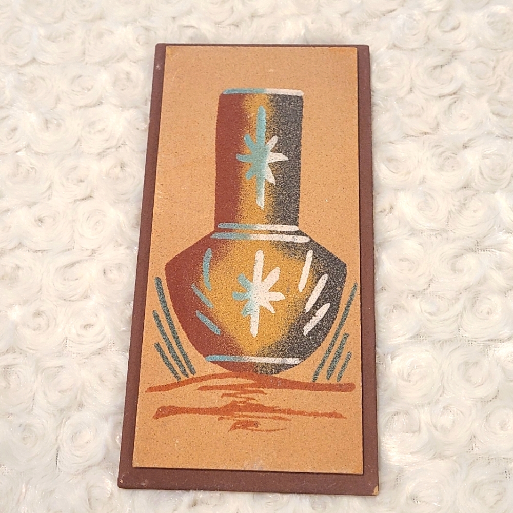 Native American Sand Art Artist Signed